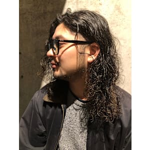 メンズロングウェーブヘア【池袋メンズカット/メンズパーマ】