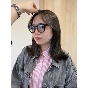 シークレットハイライトで透明感カラー