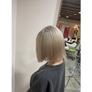 【W_SALON 河原町】ブロンド/ボブ/切りっぱボブ