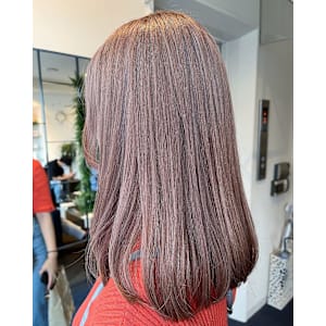 【W_SALON 河原町】ピンクラベージュ/顔周り