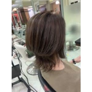 白髪ぼかし×ウルフ