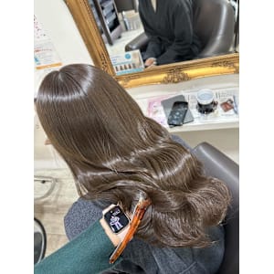 透明感抜群ブリーチなしオリーブベージュ【髪質改善/錦糸町】