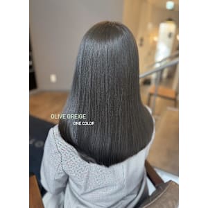 オリーブグレージュ / 透明感カラー / 髪質改善