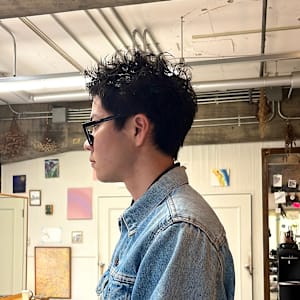 ピンパーマ、スパイキーショート