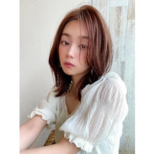 美髪ミディアムストレート寒色系カラー極細ハイライト - AFLOAT/L 錦糸町【アフロートエル】【アフロートエル キンシチョウ】掲載中