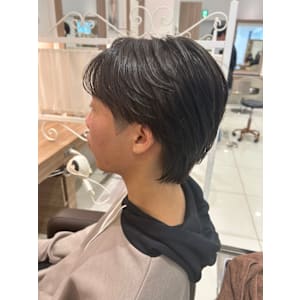 毛流れセンターパート