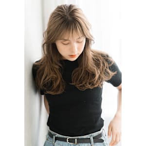 【S.BROOM天王寺店】シースルーロングレイヤースタイル