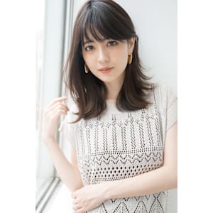 【S.BROOM】大人こなれミディ外ハネ