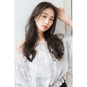【S.BROOM】大人センターパートゆる巻きレイヤー