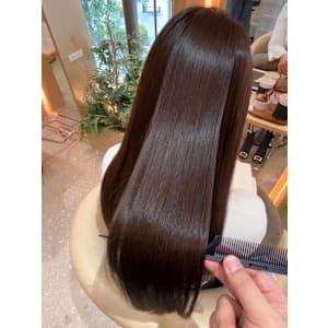 髪質改善 カシミヤトリートメント グレージュ ロング