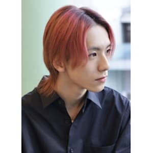 ブルーカラー 波打ちパーマ 韓国ヘア　ST