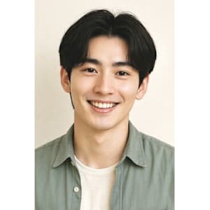 ブルーブラック 韓国ヘア ニュアンスパーマ　ST