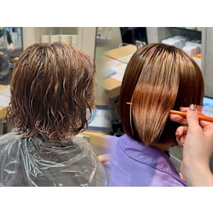 【藤沢髪質改善】ブリーチ×酸性縮毛矯正