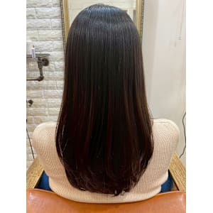 縮毛矯正 髪質改善トリートメント ナチュラルブラウン 美髪 