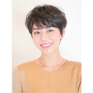 前下がりショート・ボブ/絶壁解消/前髪あり/40代/30代