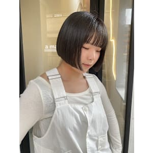 【松本　華】シンプルの中にこだわりを詰め込んだボブ☆