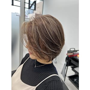 ショートボブハイライト