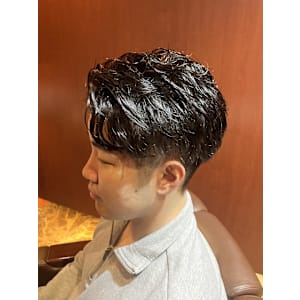 銀座　理容室　ビジネスパーマ