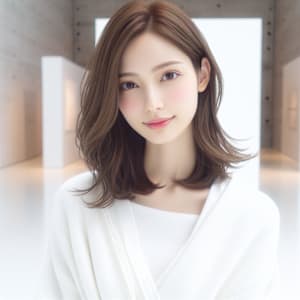 ★美髪イヤリングカラーサイドバング外ハネボブ小顔イメチェン