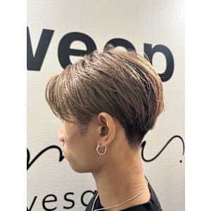 メンズツーブロック×ミルクティーベージュ - sweep札幌大通【スウィープ】掲載中