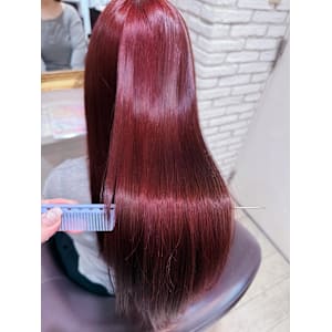 ボルドーレッド韓国スタイル【髪質改善/錦糸町】