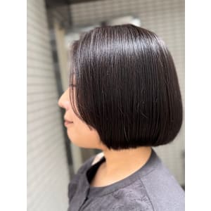 ボブカット/切りっぱなしボブ/ボブヘア/艶髪/ストレートヘア