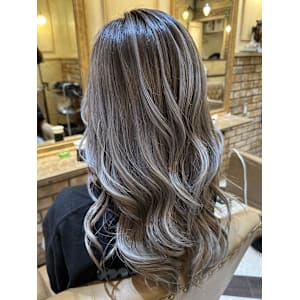 24/グレージュ/グラデーションカラー/バレイヤージュ