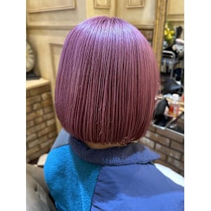 26/チェリーピンク/重めボブ/ミニボブ/春カラー