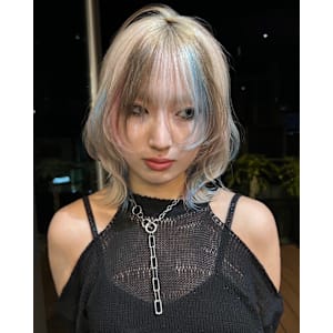 スラッシュカラー　デザインカラー　ハイトーン　原宿/表参道