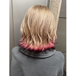 33/エンドカラー/エンドカラーピンク/毛先ブラック