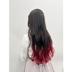 レッドグラデーション - siesta by amble luxe 池袋【シエスタ バイ アンブルリュクス】【シエスタ バイ アンブルリュクス】掲載中