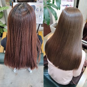 髪質改善トリートメント×縮毛矯正 Wealth×スタイル