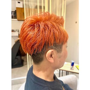 メンズショート×アプリコットオレンジ