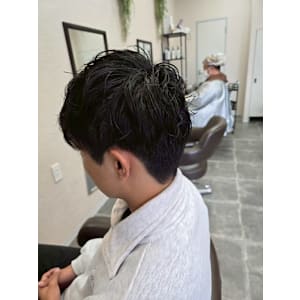 メンズカット/パーマ/グレイカラー/鎌取駅/韓国風/白髪染め