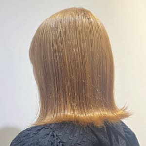 切りっぱなし×ブロンドヘア - EARTH/A 三鷹店【ヘアメイクアース ミタカテン】掲載中