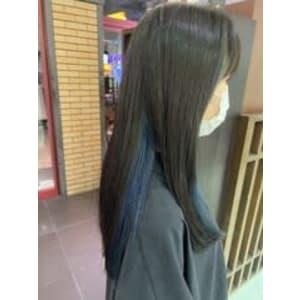 インナーカラー×ブルー