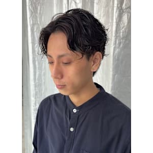 ステップボーンカットメンズパーマ/フェザーパーマ