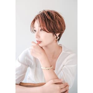 くびれショート×オレンジベージュ