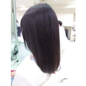 ダークグレー前上がりセミロング