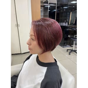 【老沼】イメチェン/ホワイトブロンド/外ハネボブ/美髪