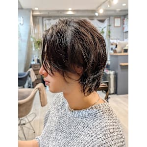 好感度UPミディウルフ×ラフパーマ風レイヤー