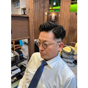 ビジネス×パーマスタイル