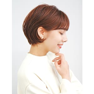 前下がりショート・ボブ/絶壁解消/前髪あり/40代/30代