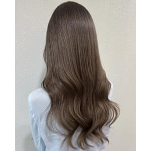 マロンベージュ/くすみベージュ/ブリーチなしダブルカラー