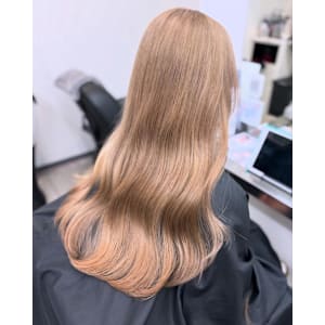 ミルクティーグレージュ / ケアブリーチ / 髪質改善