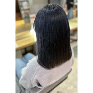 ネイビー／暗髪