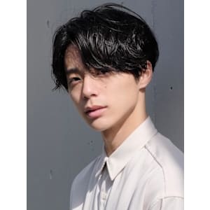 大人男性◎センターパートニュアンスパーマ