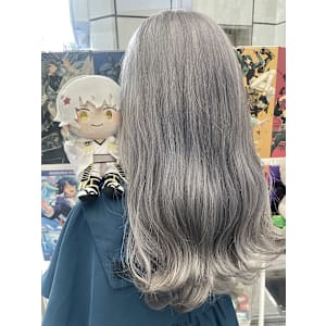 刀剣乱舞 鶴丸国永 シルバー グレーベージュ ホワイトベージ