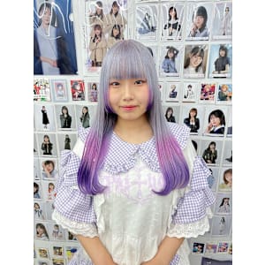 カンナカムイシルバーホワイトグラデーションハイトーンカラー