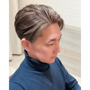 【メンズ】気になる白髪だけぼかせる大人のポイントハイライト